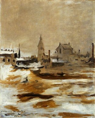 Wirkung von Schnee bei petit Montrouge 1870