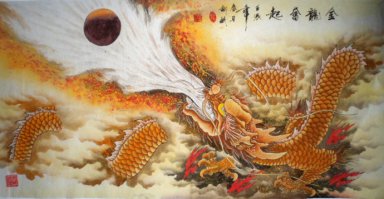 Draak - Chinees schilderij