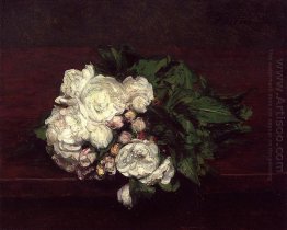 Blommor Vita Rosor 1871