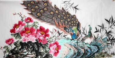 Peacock - kinesisk målning
