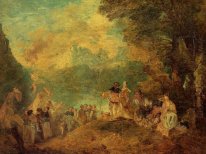 Pilgrimsfärden till Cythera Efter Watteau