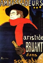 Ambassadeurs Aristide Bruant In His Cabaret 1892