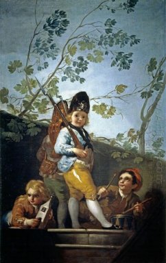 Meninos que jogam Soldados 1779