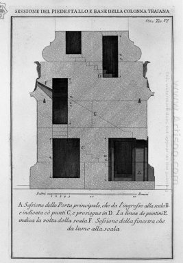 Sezione Come Sopra la porta principale e finestre