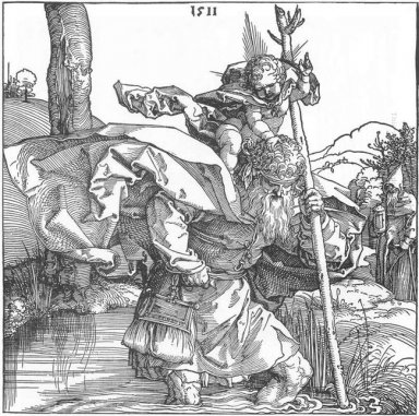 San Cristóbal portando el Cristo infantil 1511