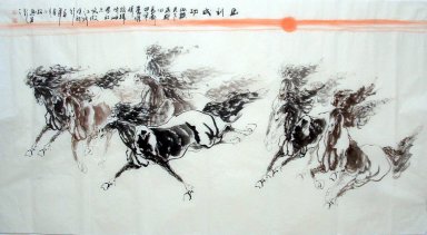 Лошадь - Chinse Живопись