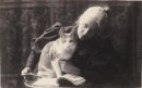 Amelia Van Buren with a Cat
