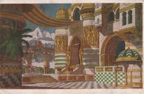 Palace Of Chernomor Sketches de cenário para Mikhail Glinka S Ru