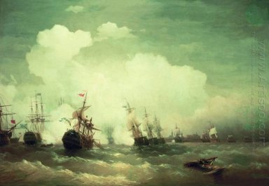 Sea Battle At Revel 1846