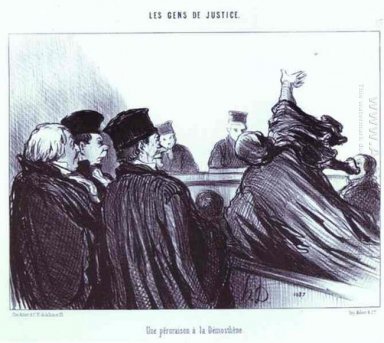 A celebração de um discurso de um La Démosthène