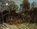 Jungle With Lion 1910