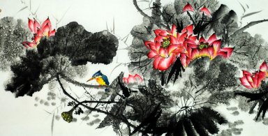 Lotus - peinture chinoise