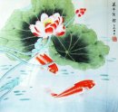 Fish & Lotus - kinesisk målning