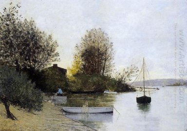 Pescadores en los bancos del Loire 1889