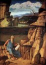 St Jerome Lesen in der Landschaft 1485