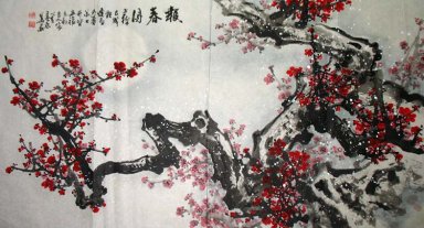 Pruimenbloesem - Chinees schilderij