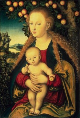Virgin Dan Anak Dalam Sebuah Apple Tree 1530