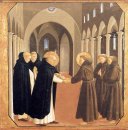 Das Treffen der Sts Dominic und Franz von Assisi 1435