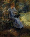 Donna Con Un Cane Nero 1874