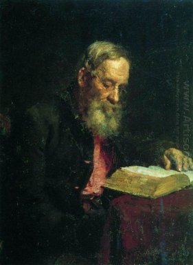 Retrato de Efim Repin artista S Padre 1879