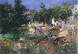 Valencia Fiesin An Orange Grove 1898