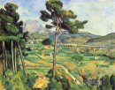 Pemandangan Dengan Viaduct Montagne Sainte Victoire 1887