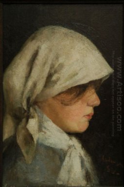 Retrato de uma menina do camponês