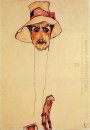 Ritratto di un uomo con un cappello ritratto floppy di Erwin dom