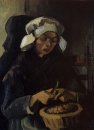 Contadina Peeling Potatoes 1885