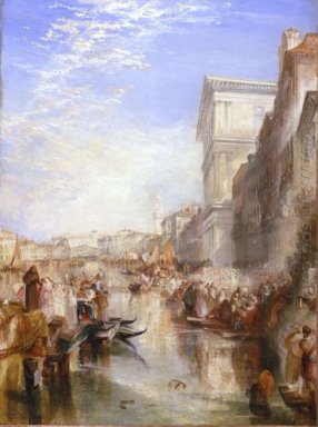 La scena del Canal Grande una strada a Venezia