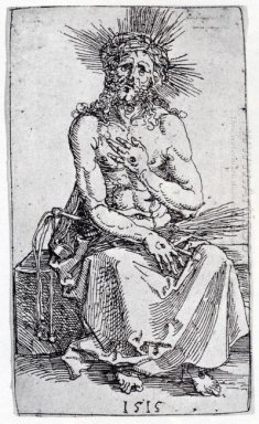 Mann der Schmerzen sitzen 1515