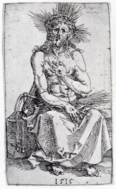 Man van smarten zittende 1515