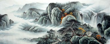 Bergen en water - Chinees schilderij