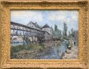 watermill near moret by alfred sisley