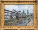 Watermolen bij moret alfred sisley