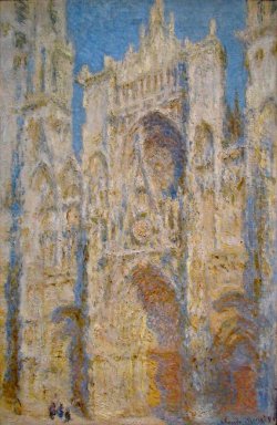 Kathedrale von Rouen Westfassaden-Sonnenlicht 1894