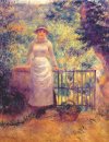 Aline En La Puerta Girl In The Garden 1884