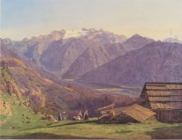 Pemandangan Dachstein Dengan Hallst? Ttersee Dari H? Tteneck