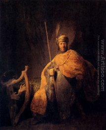 David Playing The Harp To Saul