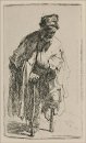 Un mendicante con una gamba di legno 1630