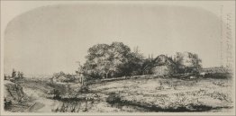 Sebuah Pemandangan Melengkung Dengan Flock Domba 1650