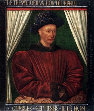 Портрет Карла VII королем Франции