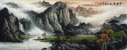 Pegunungan Dan Air - Lukisan Cina
