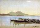 Die Bucht von Neapel mit dem Vesuv im Hintergrund