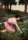 Primavera extiende una vuelta verde de las flores 1910