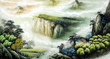 Montagne et de l\'eau - peinture chinoise