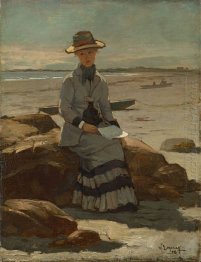 Senhora nova na praia