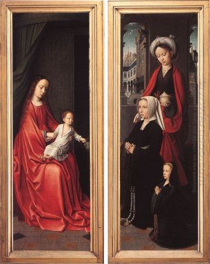 Triptych de Jan Des Trompes (parte traseira das asas)