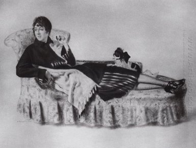 Porträt von Maria Ryazantseva 1922