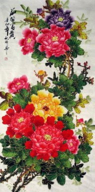 Pivoine - Peinture chinoise